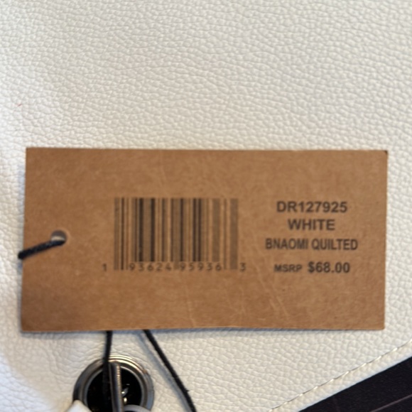 NWT Steve Madden White Bnaomi Quilted crossbody bag - Picture 4 of 4